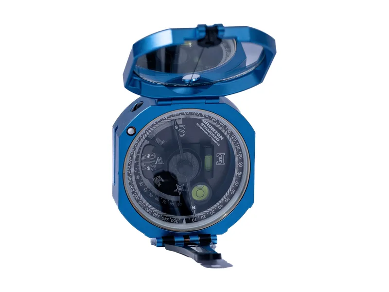 Brújula Brunton Transit Estándar Azul Metálica 0-360°