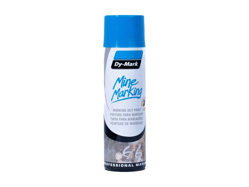 Dy-Mark Mine Marking Fluoro Blue Horizontal