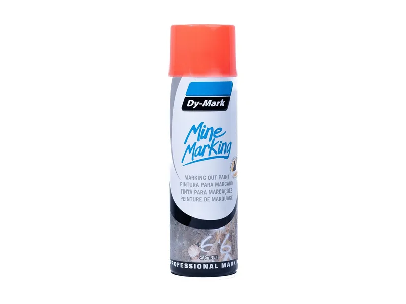 Dy-Mark Mine Marking Rojo Fluor Horizontal