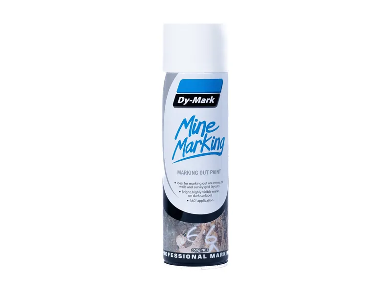 Dy-Mark Mine Marking White Horizontal