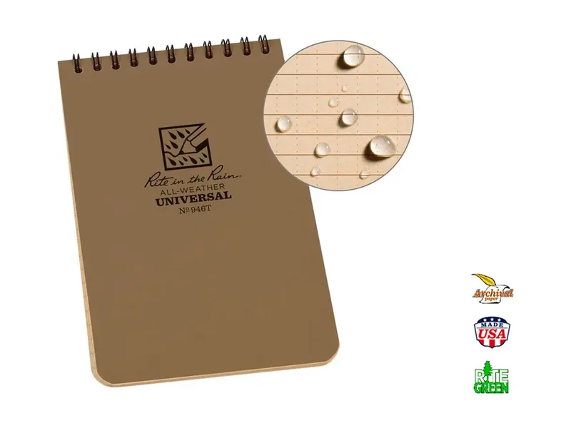 Libreta de Notas – Rite in the Rain – Impermeable – N° 946T