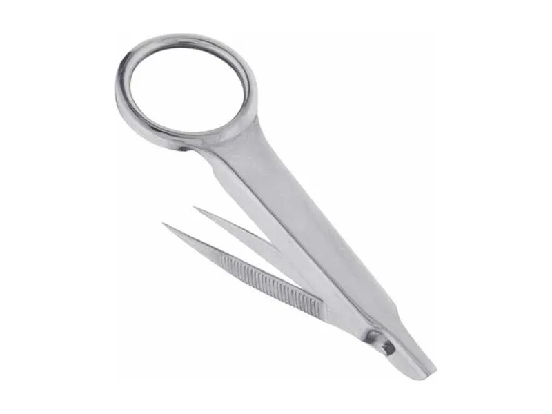 Pinza con lupa 10x