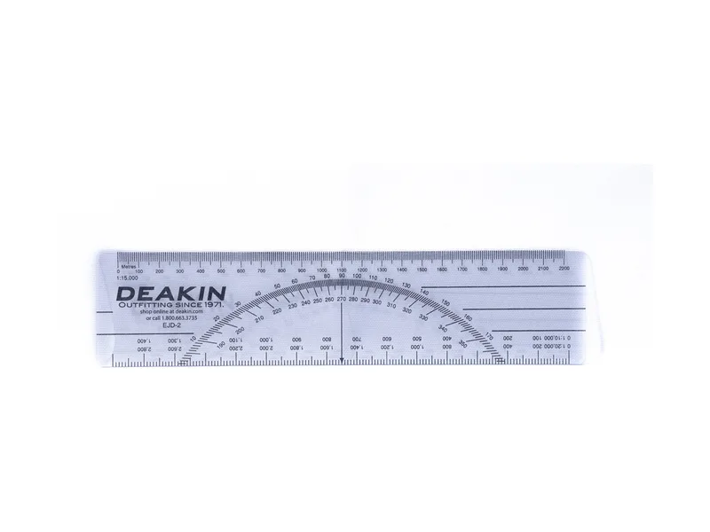 Reglilla Deakin 6″ C-Thru EJD2 1:10,000, 15,000, 20,000