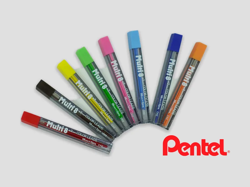 Repuesto Portaminas 8 colores Pentel