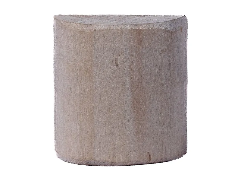 Taco de Madera 1/2 Caña BQ Natural